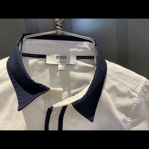Hugo Boss white shirt toddler boys size 4(102cm) - Picture 4 of 6